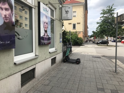 E-Scooter Wiener Straße - Brucknerstraße