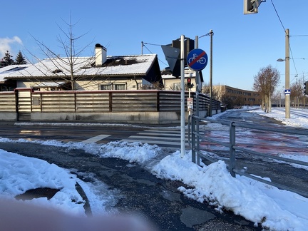 Schnee Bahnhof Ebelsberg 10012021