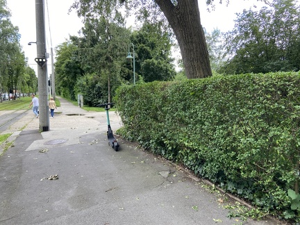 E-Scooter Bulgariplatz Eingang Panulliprark 280721