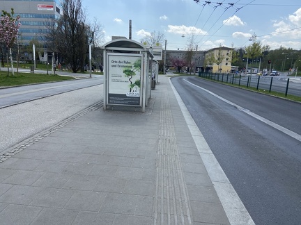 Bushaltestelle Kärntnerstraße A vorher