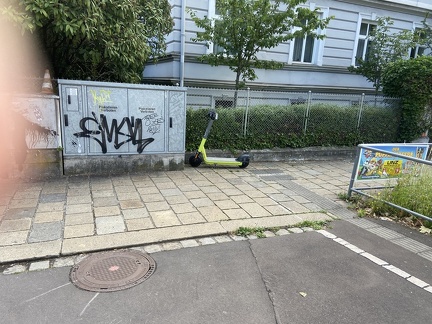 E-Scooter Kreuzung Makartstraße - Lissagasse zu BSV OÖ 13062022