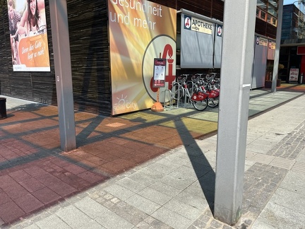 Fahrradständer blockiert TBI Solar City 18-06.2023